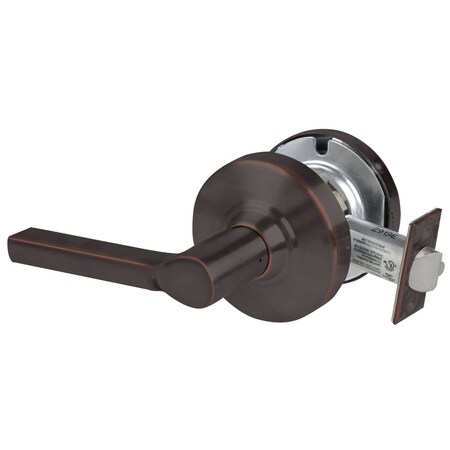 Schlage Grade 1 Passage Latch, Latitude Lever, Non-Keyed, Aged Bronze Finish, Non-Handed ND10S LAT 643E